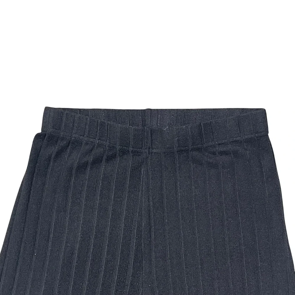 Alo Yoga Womens Ribbed Biker Shorts Black High Rise Athletic Gym Size Small